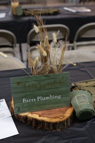 2025 Ducks Unlimited Event Place setting